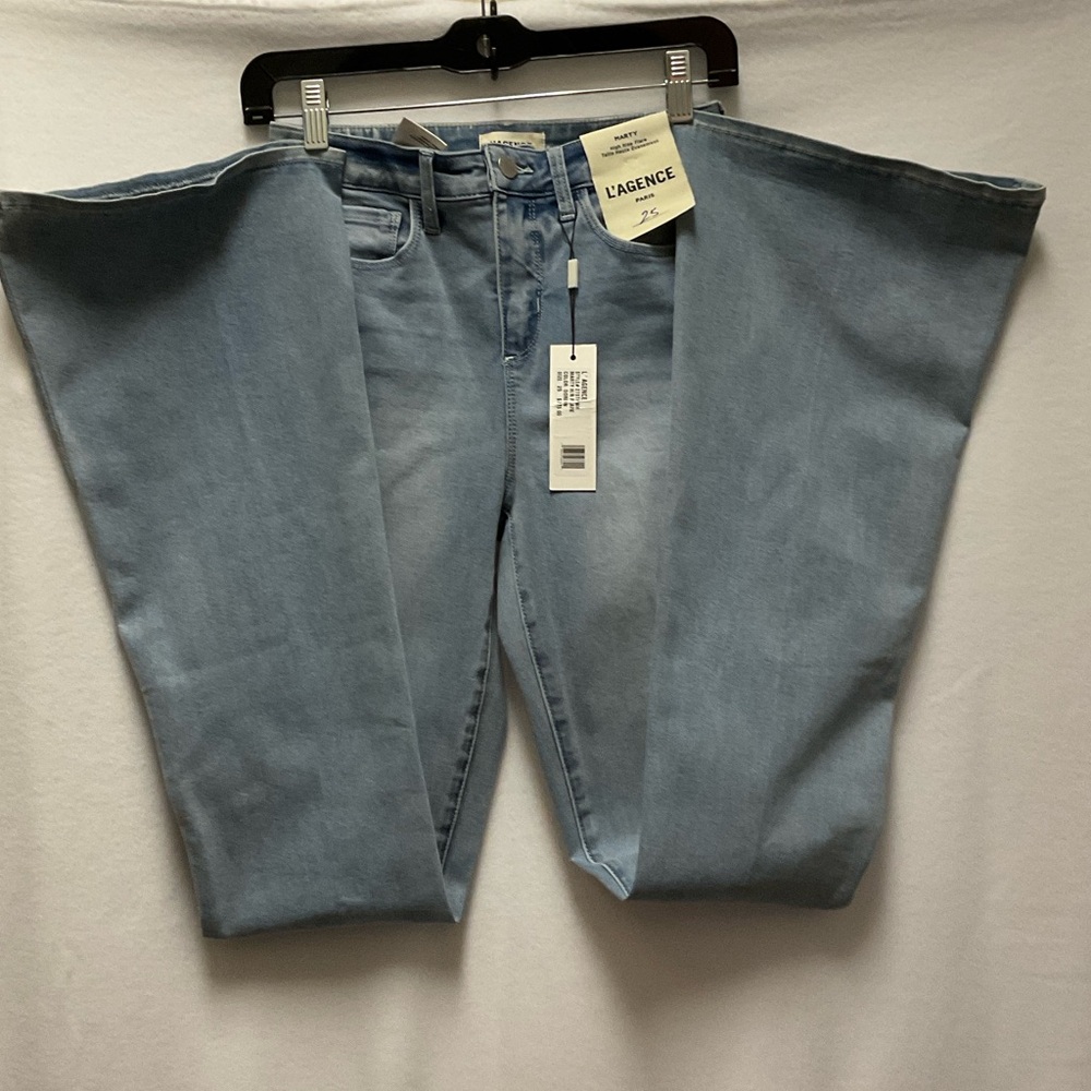 L’AGENCE Marty Women’s Sky Blue Flare Jeans